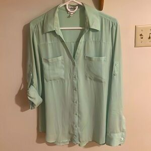 Mint Green Express Portofino Shirt
Size Large